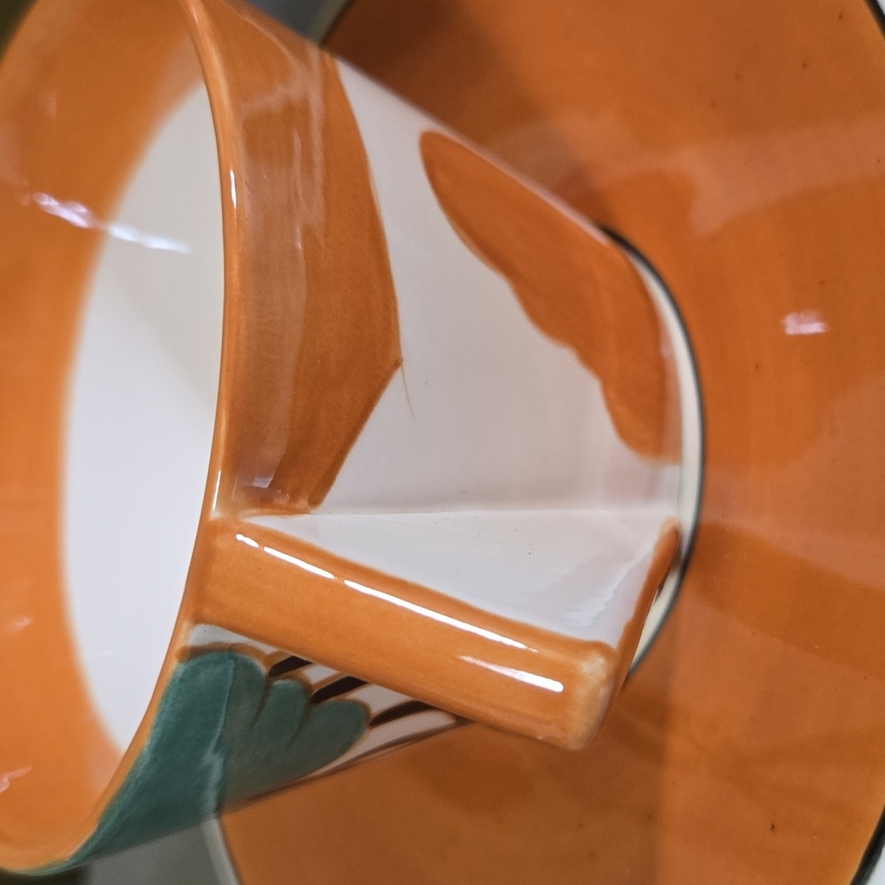 Colorful Geometric Art Deco Tea Set - Picture 4 of 8